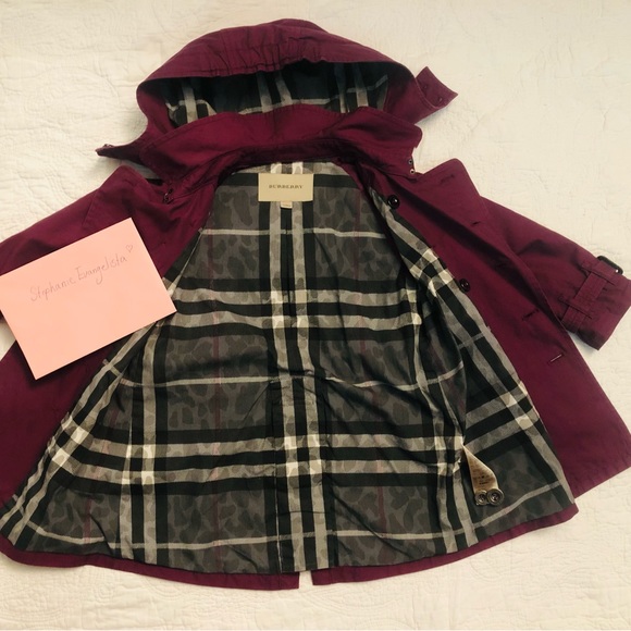 Size 4 kids burberry AUTHENTIC trench coat - Picture 6 of 9